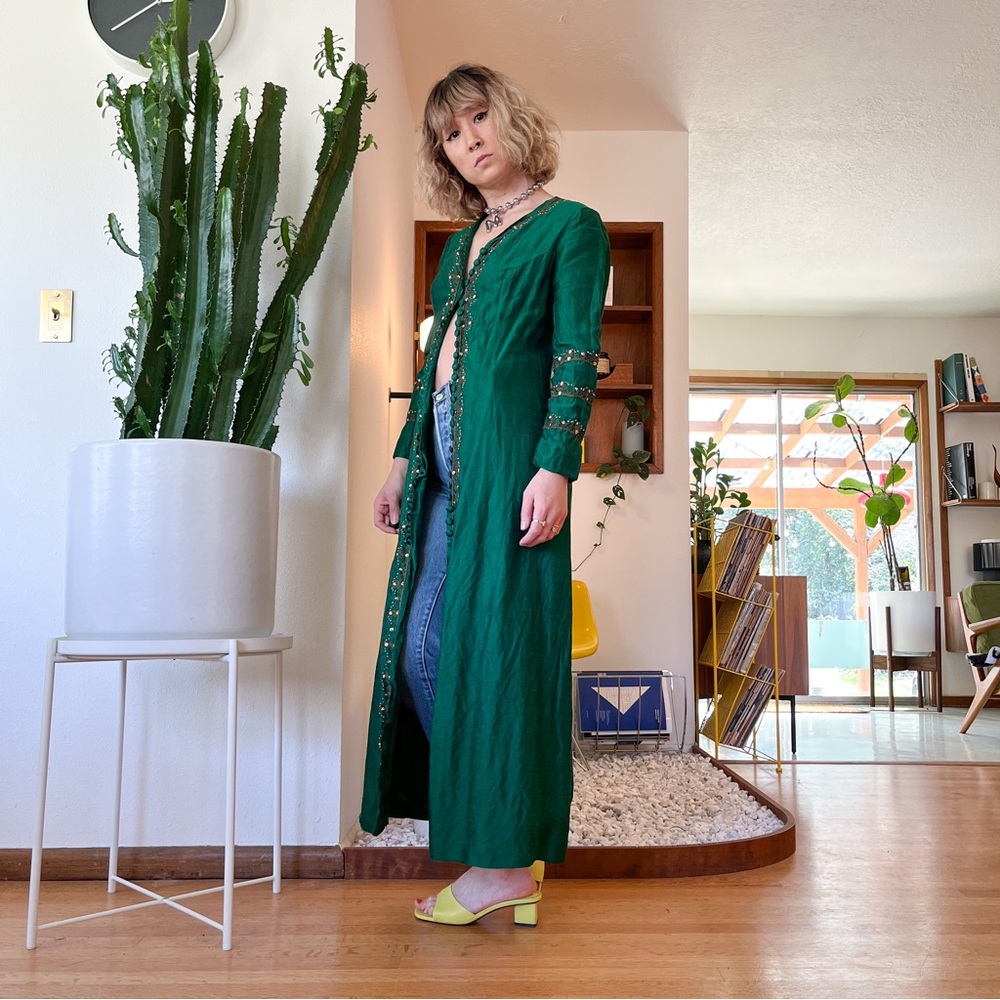 Vintage Beaded Dressing Gown - Picture 3 of 7